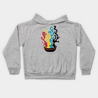 Smudge Bowl Ojibwe Indigenous WAWEZHI CANADA Kids Hoodie